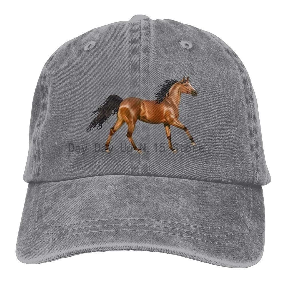 3D Horse Denim Hat Adjustable Unisex Tactical Baseball Caps