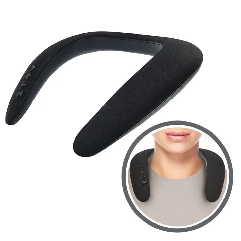 Altoparlante portatile montato sul collo Altoparlante Bluetooth wireless Radio FM stereo Supporto Slot per scheda SD con microfono per giochi