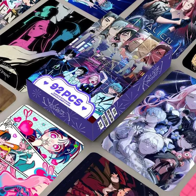 Set di 92 Carte Fotografiche Manga Coreane Alien Stage - Carte LOMO Collezionabili di Luka, Hyuna, Ivan con Adesivi Bonus