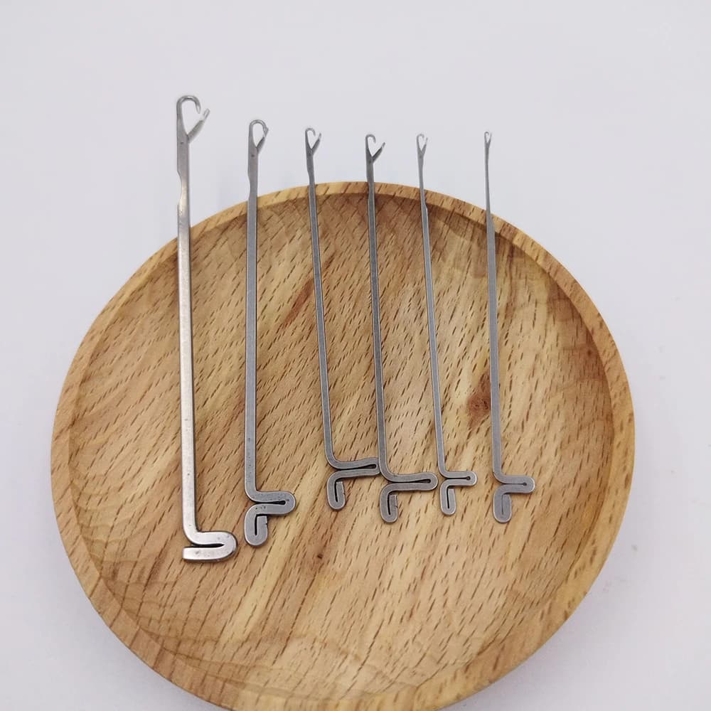 10 pezzi macchina per infilare l'uncinetto ago per perline creazione di gioielli fai da te strumento per maglieria tappeto parrucca gancio lingua ago strumento