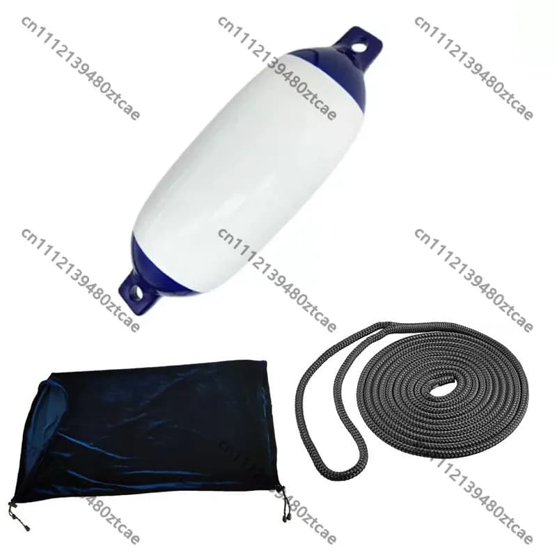 Marine Rubber Mooring Shock Absorber 10-12mm Diameter Yacht Rope Buffer Anti-impact Safety Damping Accessory