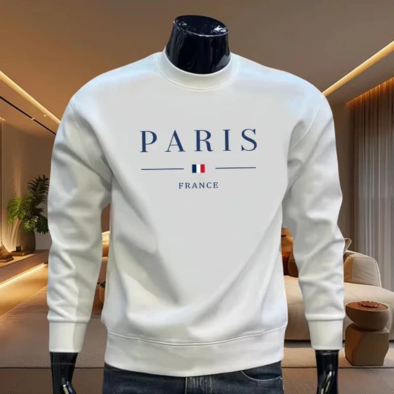 Felpe da uomo casual con o-collo Top con stampa Sport all'aria aperta Jogging Abbigliamento da uomo Pullover versatile Abbigliamento sportivo da strada quotidiano