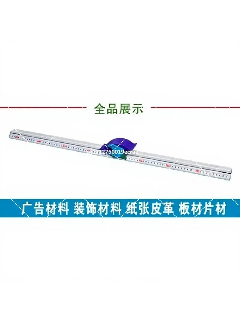 Sliding KT Board Cutting Ruler, Anti-Cutting Protective Ruler for Advertising Production Tool, Anti-Running Deviation