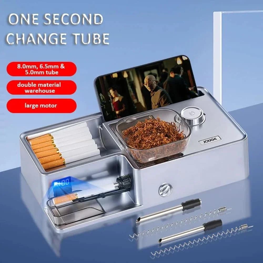 New automatic cigarette three in one cigarette electronic sensor filling tobacco tube 5.5/6.5/8mm European plug
