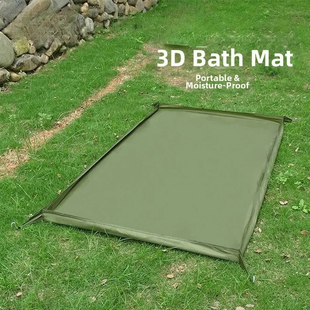 Portable Moisture Proof Camping Mat for Beach Outdoor Use Lightweight 330g Ground Sheet with Double Stitched 210D Oxford Cloth