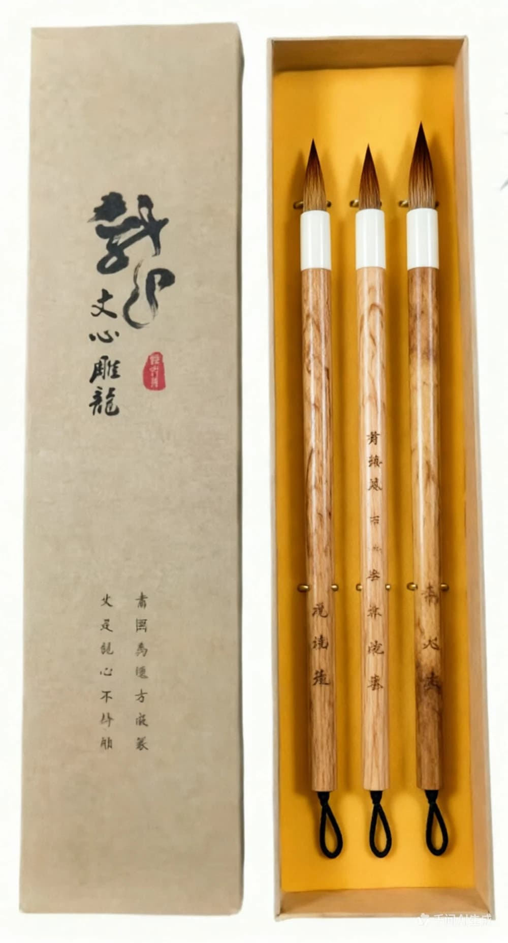 Professional Weasel Hair Calligraphy Brush Set, Small Regular Script, Handmade Chinese Painting Outlining Brush, Artist Gift Box