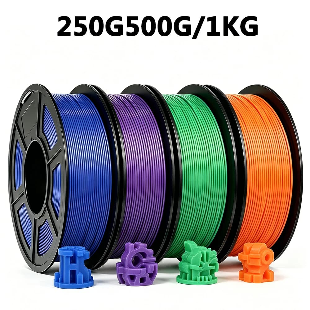 250g 500g 1kg PLA 3D Printer Filament Pla Dark Blue, dark purple, dark green, pla orange 1.75mm PLA Filament 250gx4