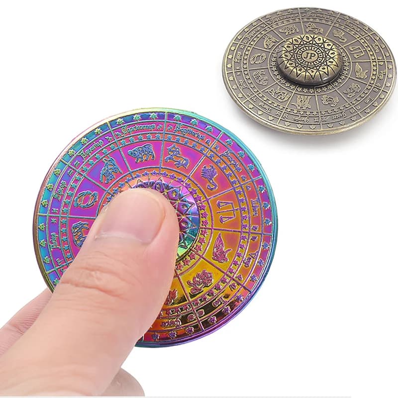 12 Constellation Spinner EDC Gear Hand Spinner Adult Fidget Toys ADHD Tool Anxiety Stress Relief Toys
