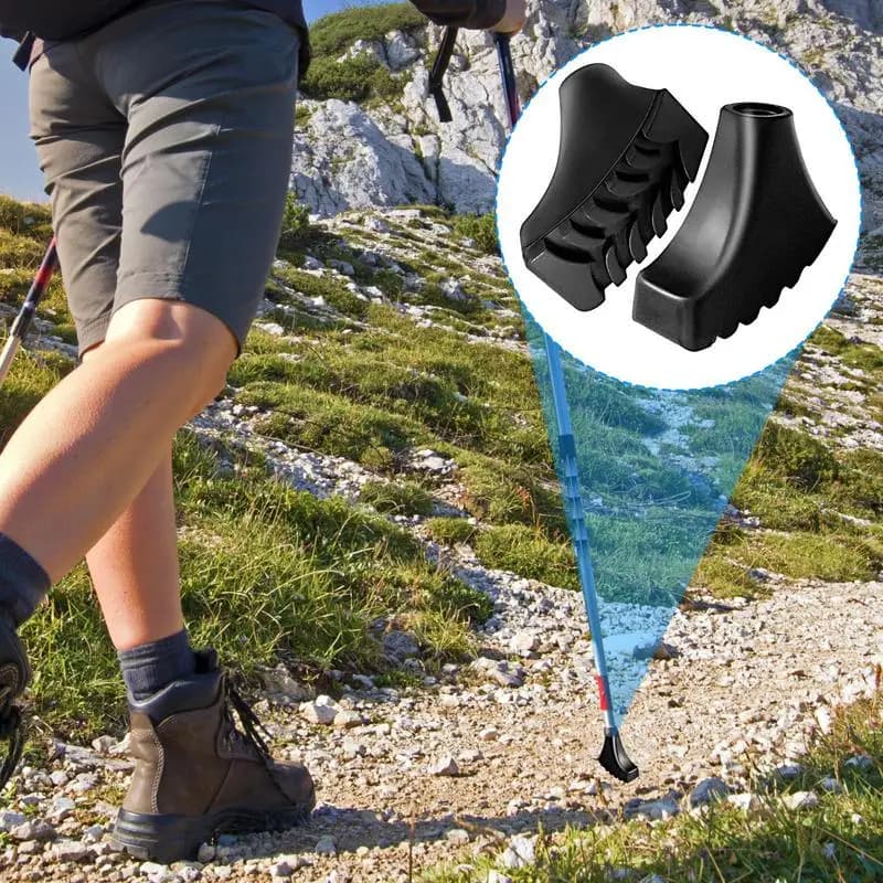 Rubber Tips for Trekking Sticks Rubber Safety Tips for 2X crutches Rubber Trekking Stick Tips Protecting Suitable Spare Parts