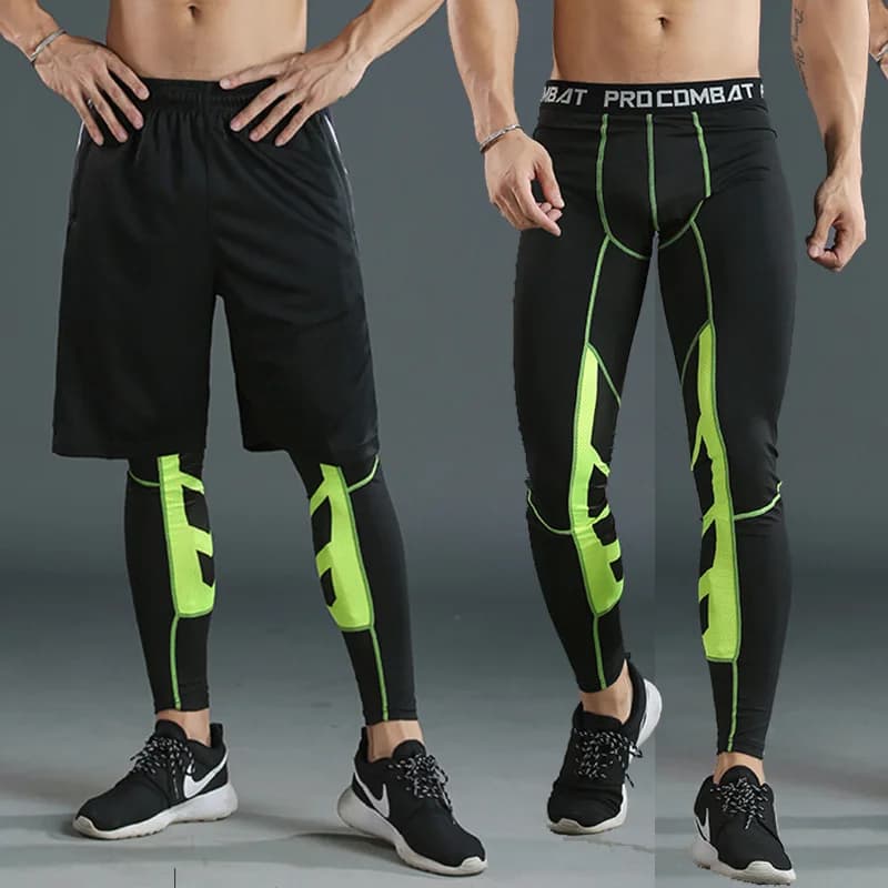 Pantaloni fitness sportivi Leggings da allenamento per basket da corsa ultra-sottili skinny in seta di latte da uomo ad asciugatura rapida
