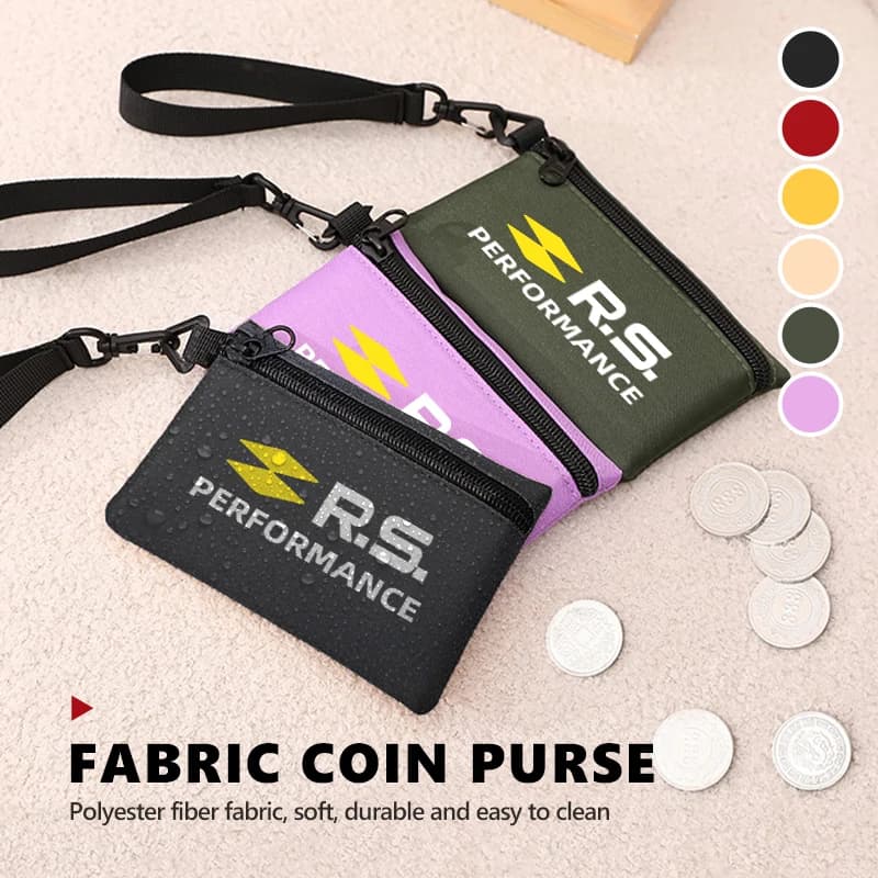 Canvas Coin Purse Card Key Mini Purses Pouch Zipper Wallet Bag For Renault RS Kadjar Captur Clio Megane 2 3 4 RS Koleos Logan