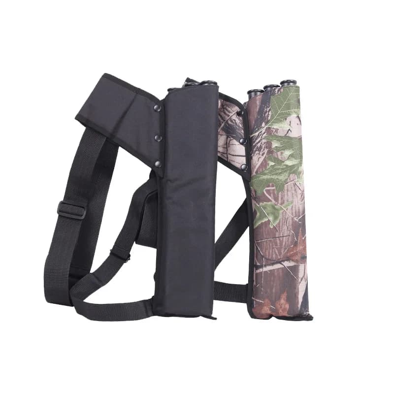 Borsa per faretra per frecce portatile a 3 tubi Supporto per tiro con l'arco da caccia Accessori per tiro all'aperto Faretra per arco leggero