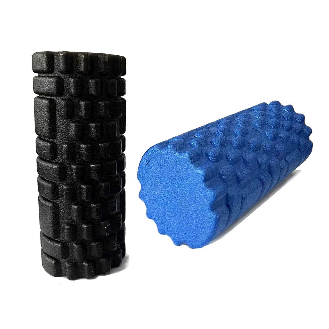 Solid Color Foam Roller with Groove Massage Point Yoga Roller Pilates Massage Roller Fitness Gym Exercise Relaxing Muscle 33 cm