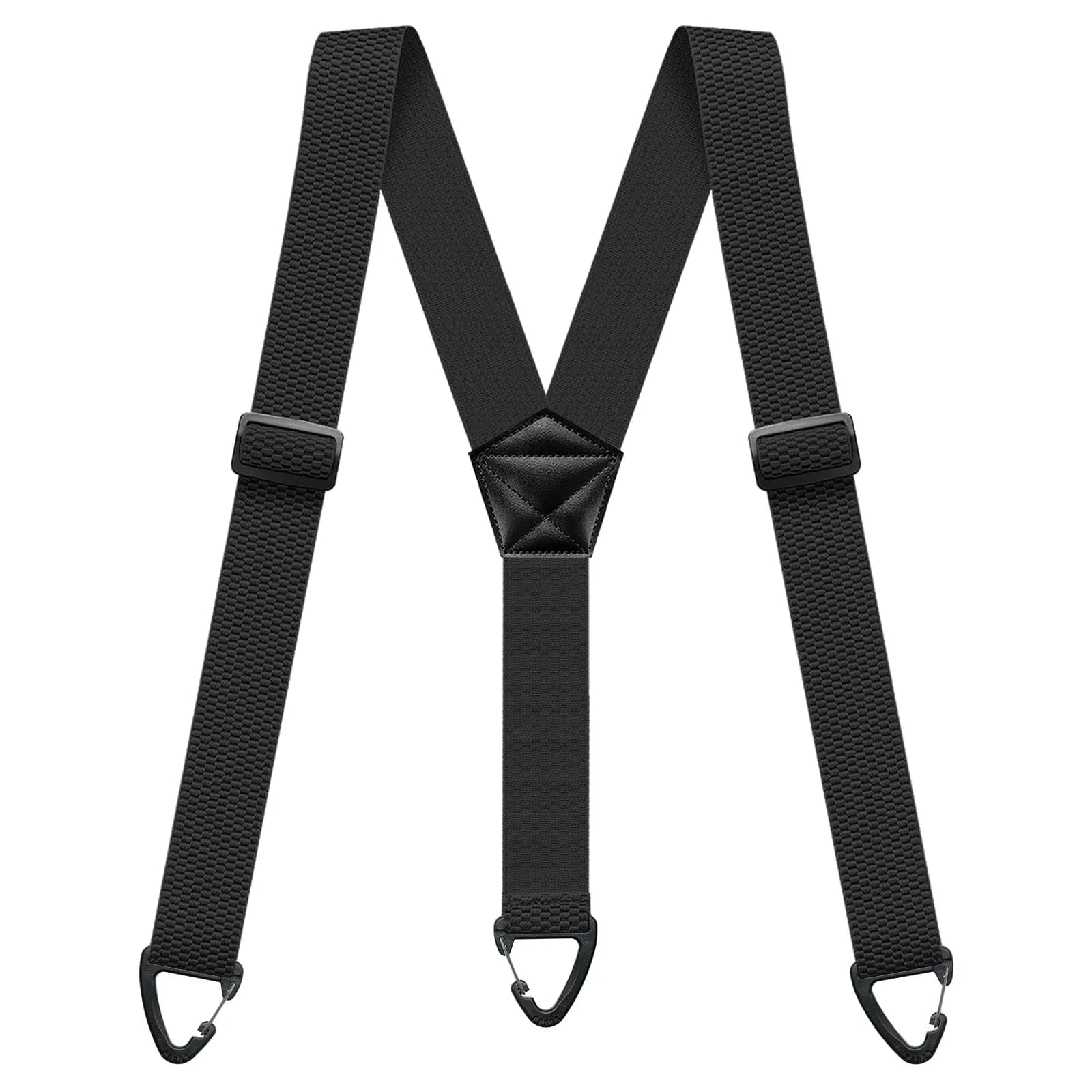 Men's hidden braces for heavy work under clothes with 1.5 inch Y rear straps with 3 snap rings