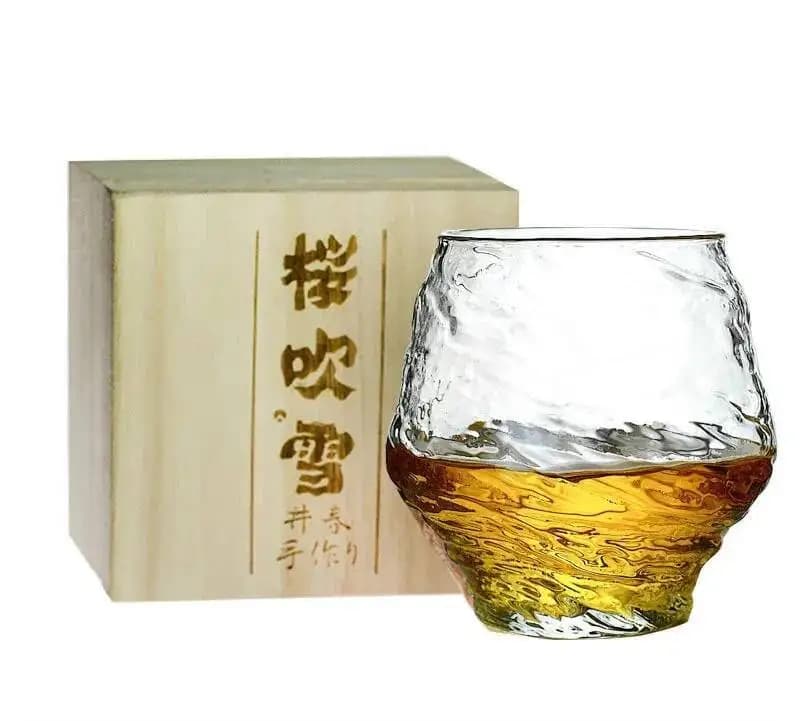 Caduta Sakura Brandy Snifter Bicchiere da whisky Bicchiere da vino vecchio stile Regali creativi per vino Cognac Tazza da whisky Boccale di birra Dropshipping
