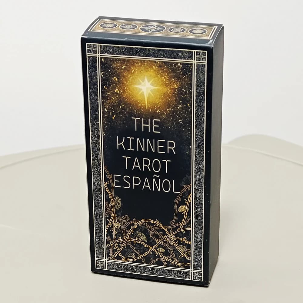 Mazzo di tarocchi Kinner Un mazzo di tarocchi tradizionale completo da 78 carte di ispirazione cosmicamente in lingua spagnola