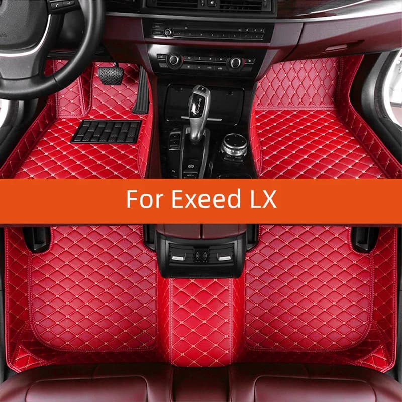 Custom Leather Car Mat for Exeed LX 2020 2021 2022 2024 2025 2025 2026 2027 Car Mat Interior Accessories
