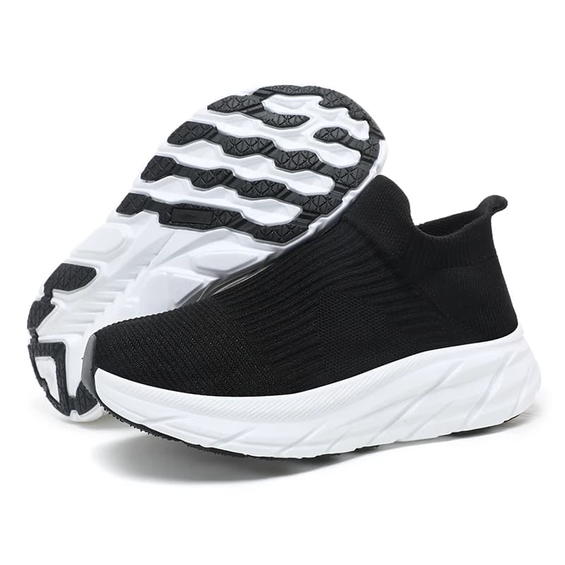 Scarpe casual da passeggio da donna Scarpe da corsa piatte antiscivolo da uomo traspiranti Scarpe da ginnastica comode con fondo sportivo in rete