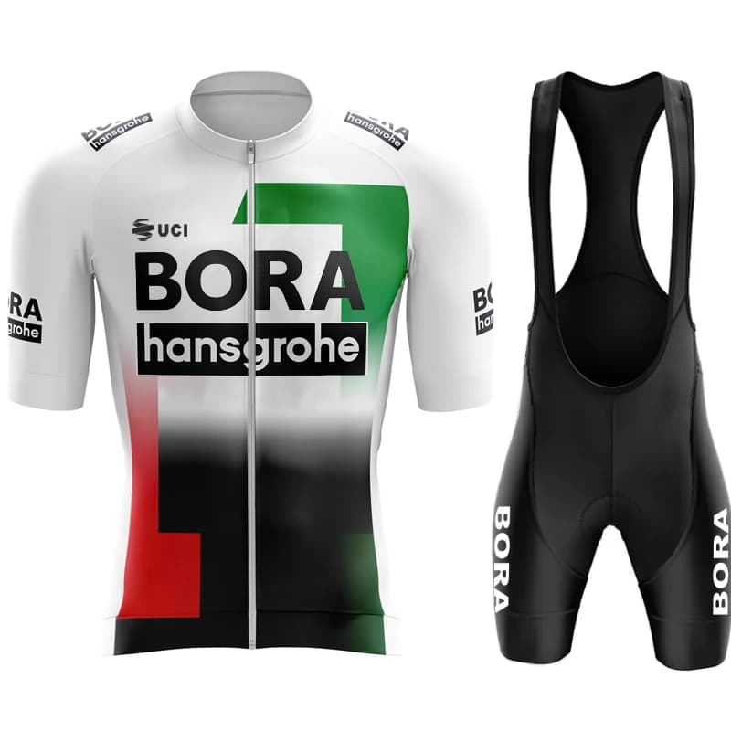Cycling 2026 Sportswear UCI BORA Jersey Man Pro Team Equipment Bib Summer Clothing Tricuta Men's blouse Gel shorts Set Mtb