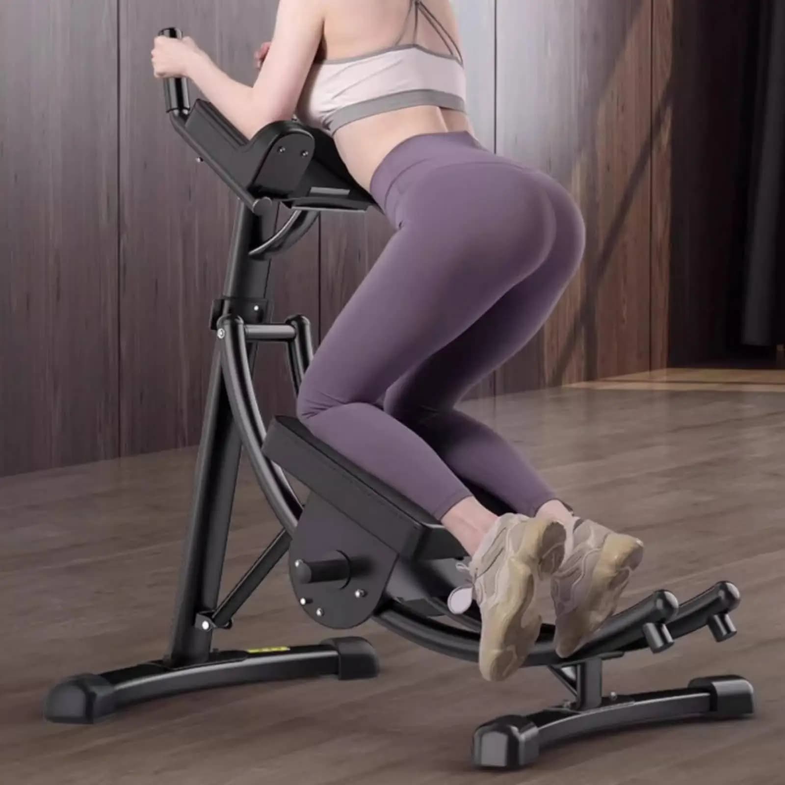 Core Roller Machine Quiet Kneeling Ab Cruncher Sturdy Construction Abdominal Exercise Machine