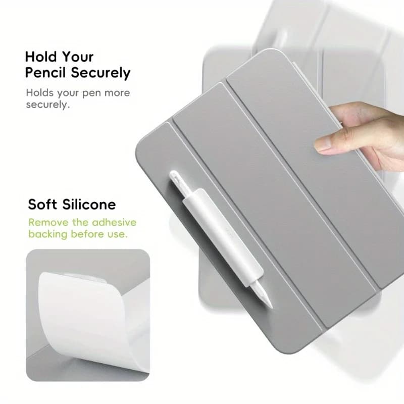 Portable Pencil Holder Silicone Tablet Stylus Pen Slot for Apple Pencil 1 Or 2 Generation