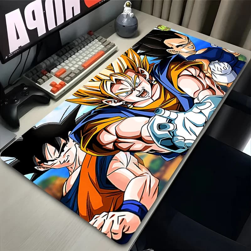 Tappetino per mouse DBZ, tappeto da gaming per PC, grande 900x400, tappetino da scrivania per tastiera, accessori da gaming anime, mousepad Dragon Ball Z