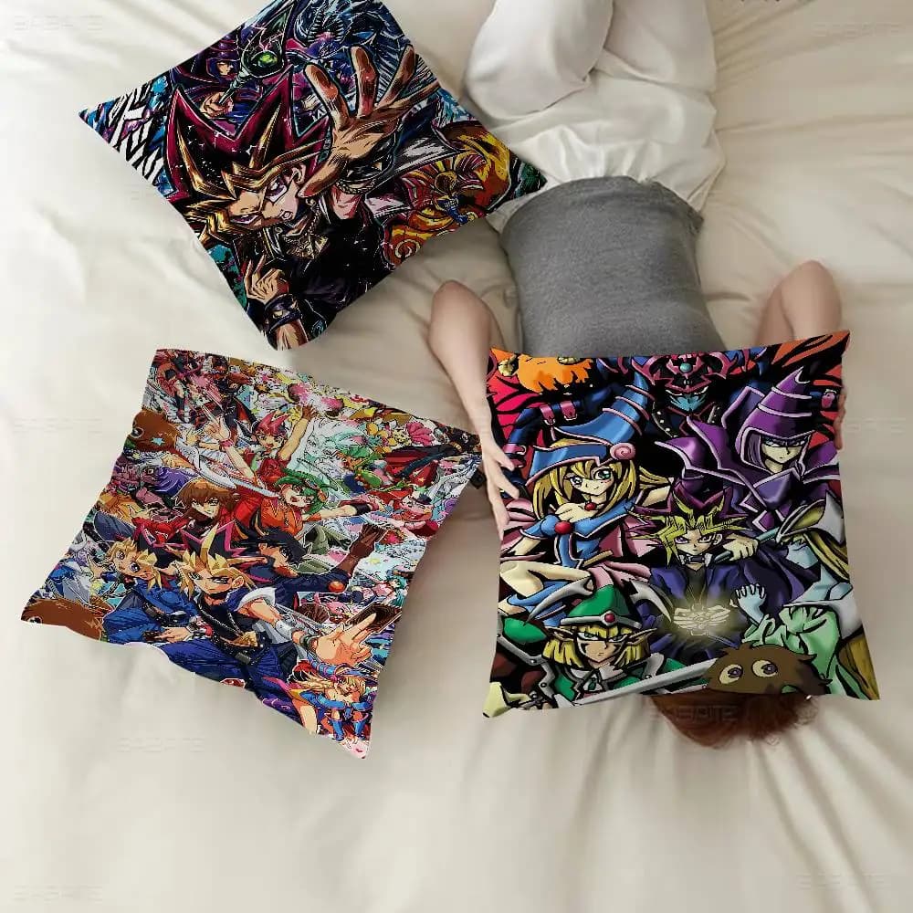 Amine Yu Gi Oh Classic Cushion Cover Car Throw Pillow Case per divano, auto, regalo di Natale 40x40 cm 45x45 cm
