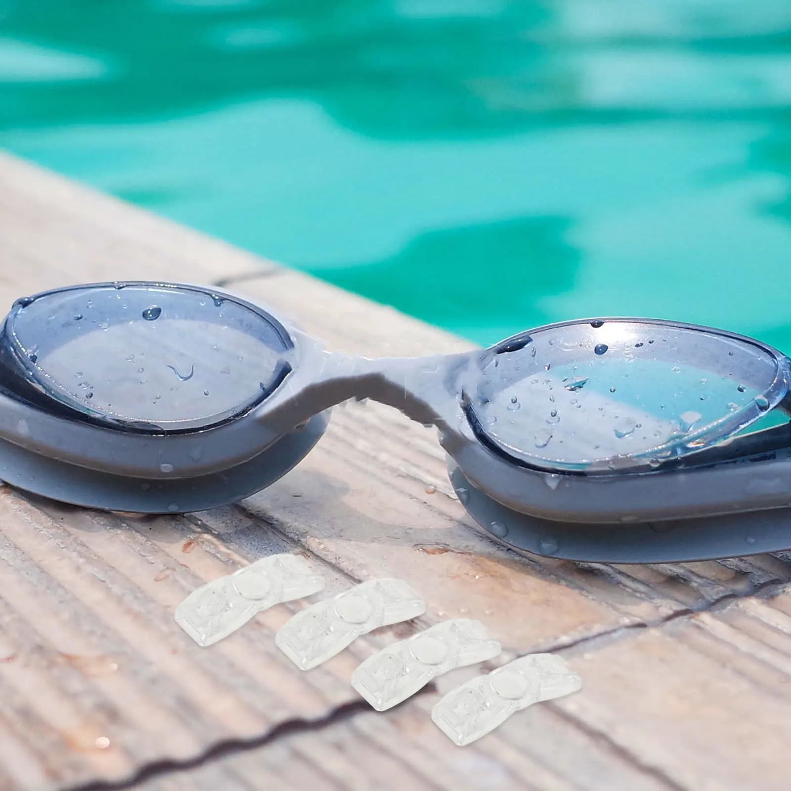 4 Shoe Buckles for Swimwear, Plastic Buttons, Strap Connectors, Spare Parts for Swimwear, Head Straps
