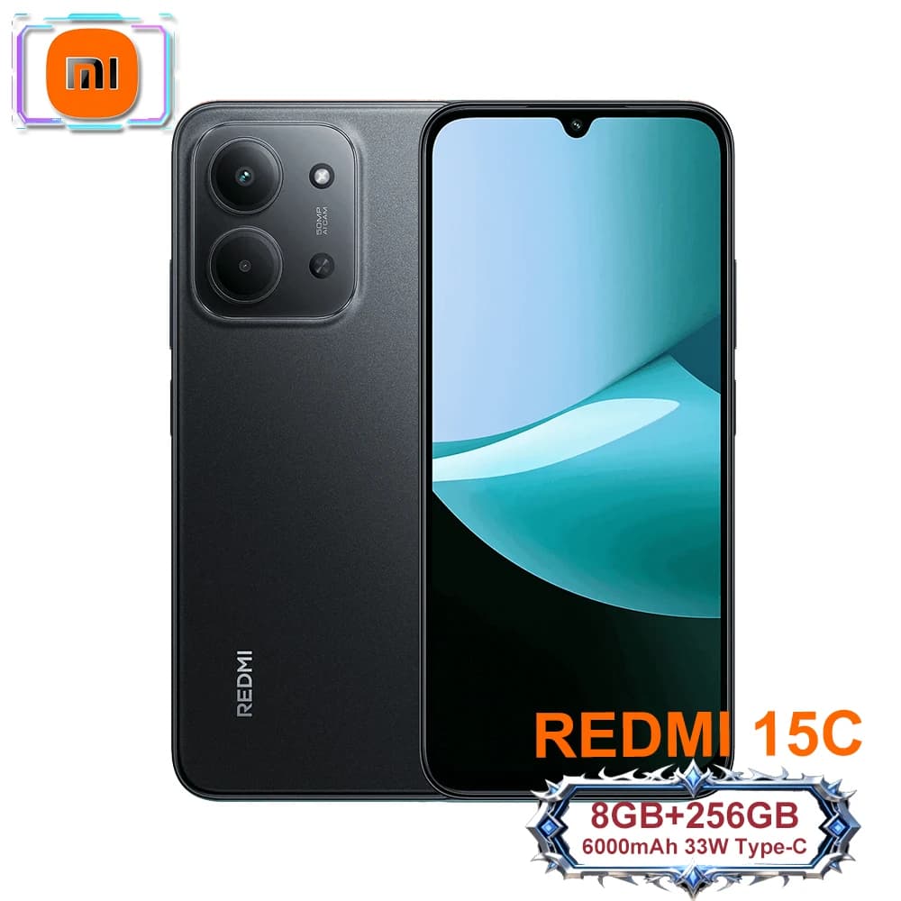 Xiaomi Redmi 15C Originale, Smartphone Musicale alla Moda, Helio G81-Ultra, Android 8GB+256GB [Specifiche EU/US/UK], GPS, NFC