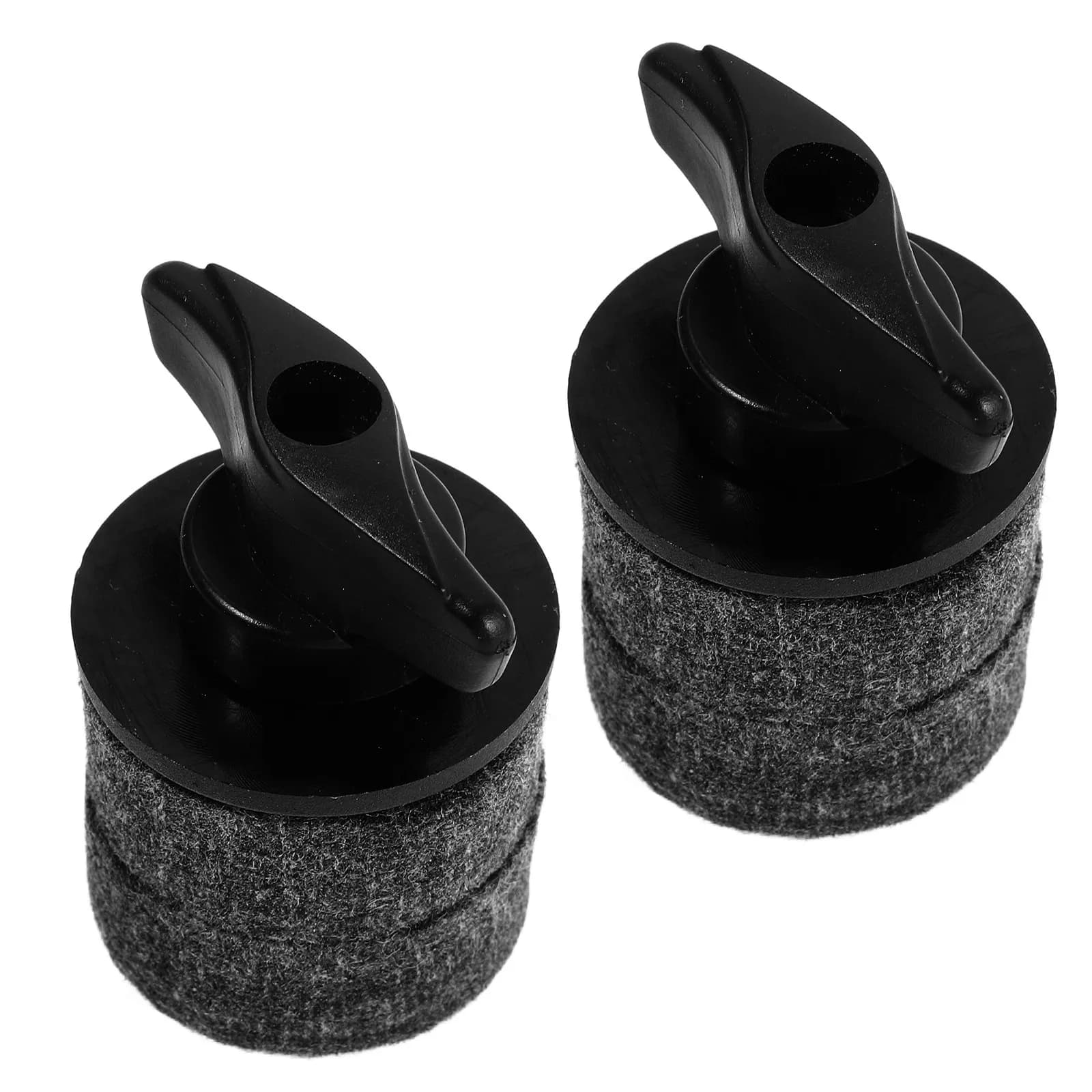 2Set Cymbal Felt Pad Plastic Bracket Drum Cymbal Holder Attachment Wing Nut Complete Set Paddle Compatible Wing Nut