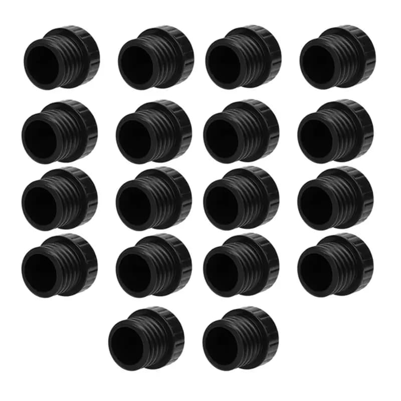 A04G-Light Socket Safety Caps 18Pcs Light Socket End Caps Light Bulb Socket Cover Caps For String Lights, Recessed Plugs