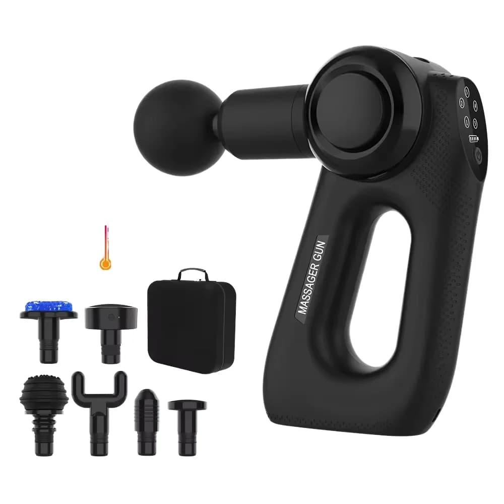 Pistola per Massaggio Portatile Prodotta in Fabbrica con Motore Brushless e Batteria Ricaricabile - Pistola Professionale Intelligente per Muscoli e Fascia