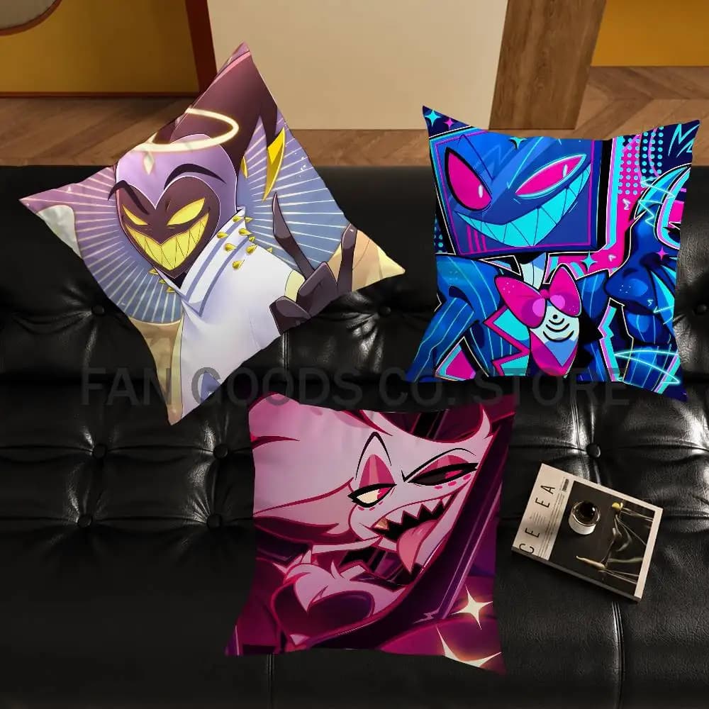 H-Hotel Anime H-azbinS Pillow Case For Sofa Decor Car Office Room Printing Cushion Cover Decorations and Protector