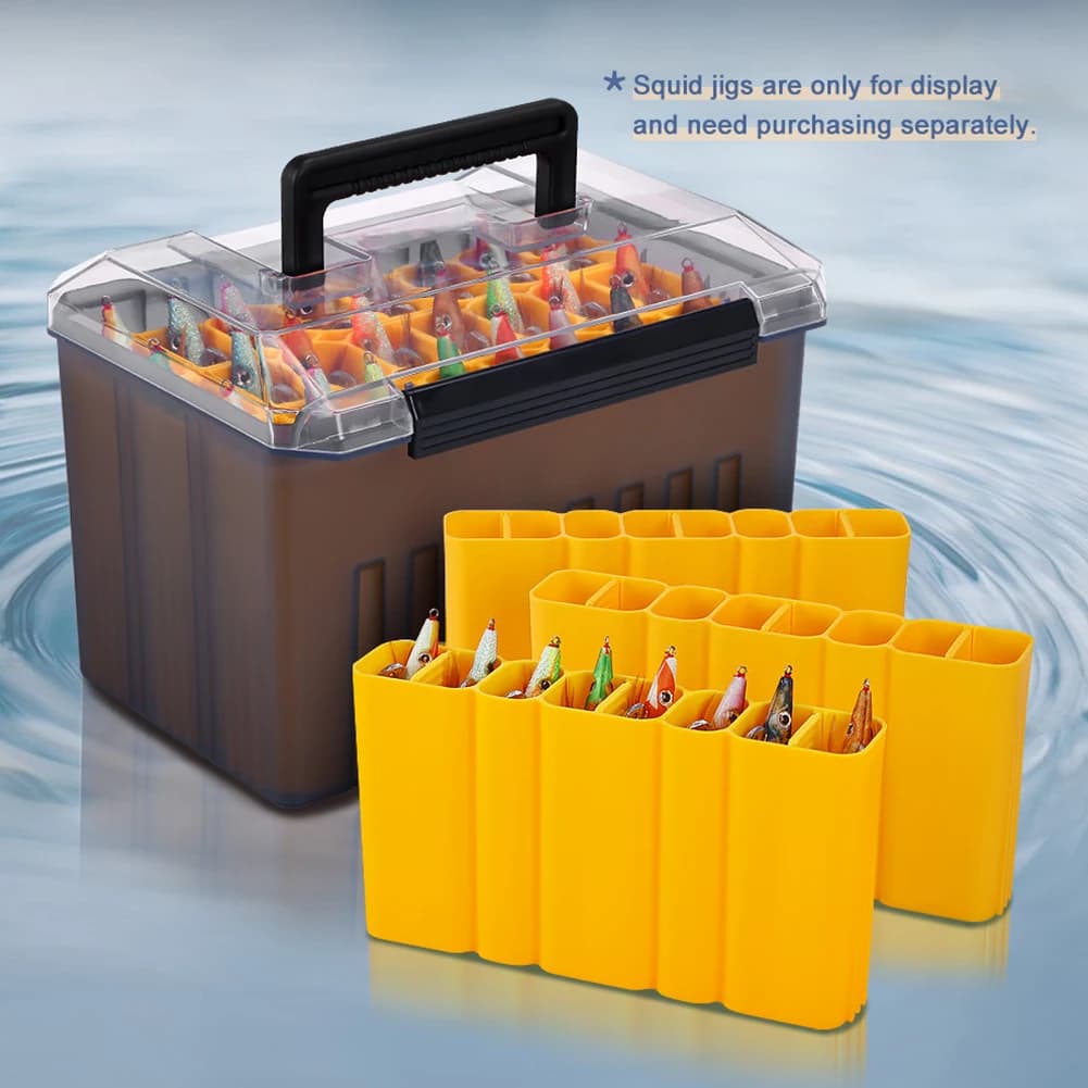 Scatola Compatta per Pesca con 24 Scomparti, Base Impermeabile, Contenitore per Esche e Accessori da Pesca