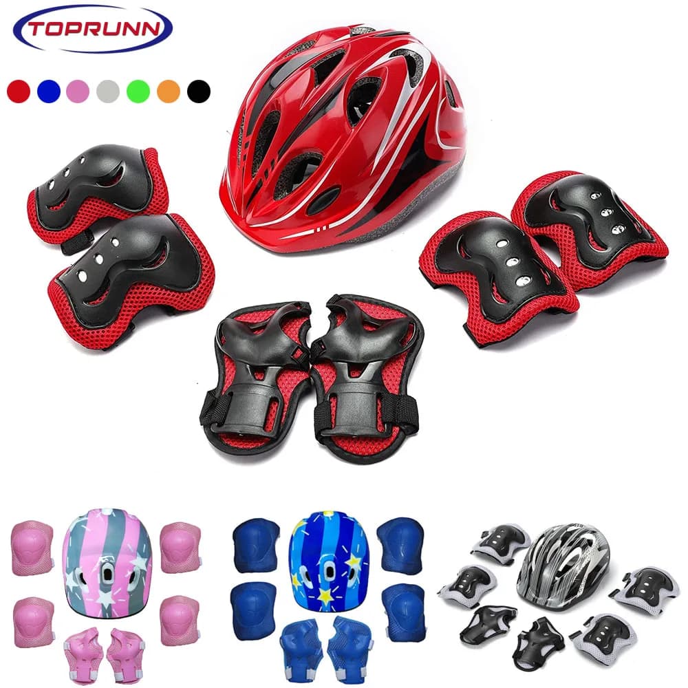 Kids helmet elbow pad, children's helmet with protective equipment set, for cycling on bicycle, skateboard, scooter, skating