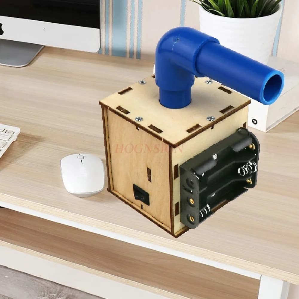 1 set materiale fatto a mano giocattolo per bambini fisica tecnologia fai da te piccolo creatore piccola invenzione filtro purificatore d'aria