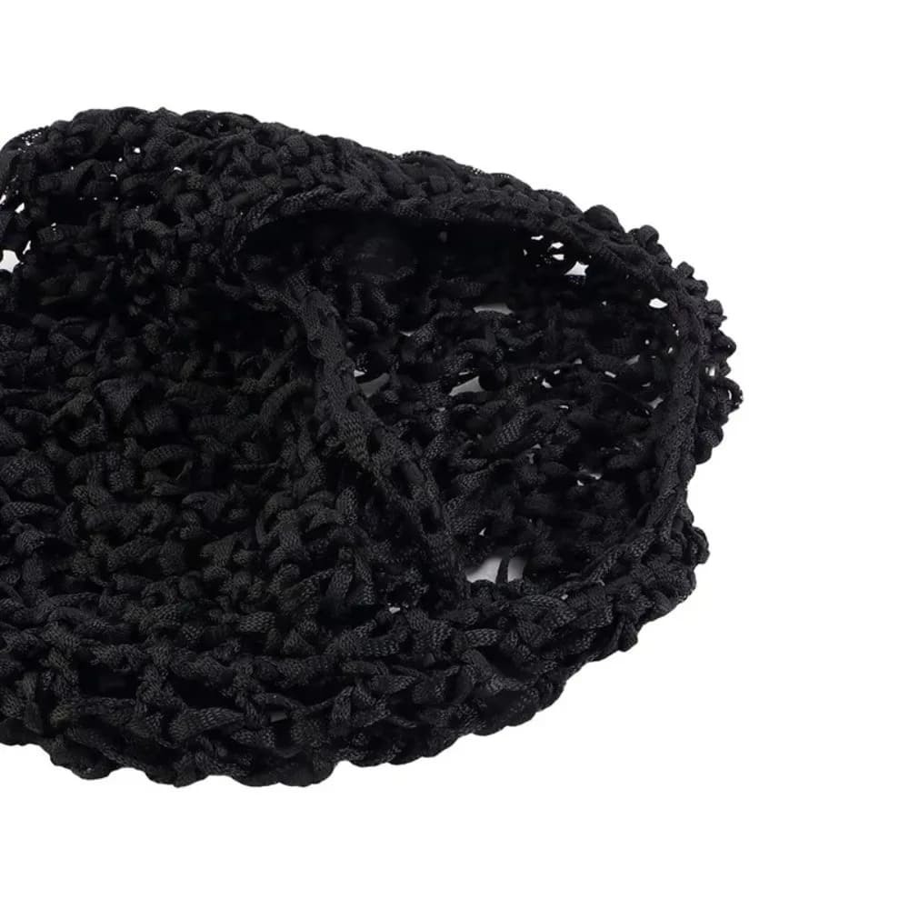 Simple Breathable Hair Net Cap Crochet Cap Hollowout Mesh Turban Hat Comfortable Chemo Cap Hats Sleeping
