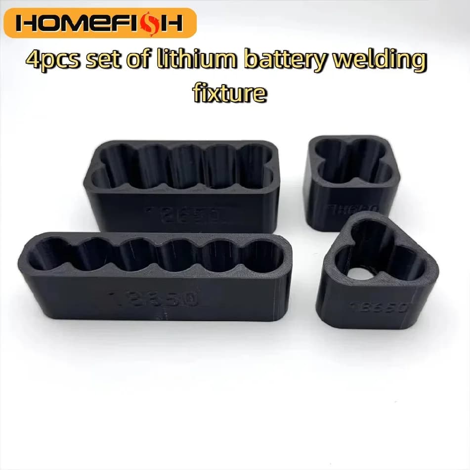 4PCS 18650 Lithium Battery Spot Welding Fixture Set Jig Clamp Assembly Bracket for Battery Pack Making