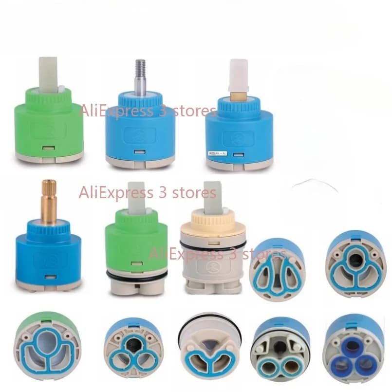 1PCS 35/40 millimetri di Ricambio Bobina di Ceramica Rubinetto Dell'acqua Miscelatore Valvole Cartucce Rubinetto Per La Cucina Rubinetto Del Bagno sostituire gli accessori