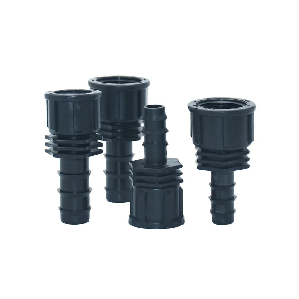 4 pieces 1/2 3/4 female thread 16mm 20mm PE hose hose connector pipe fitting for plastic pipe joints for agricultural irrigation