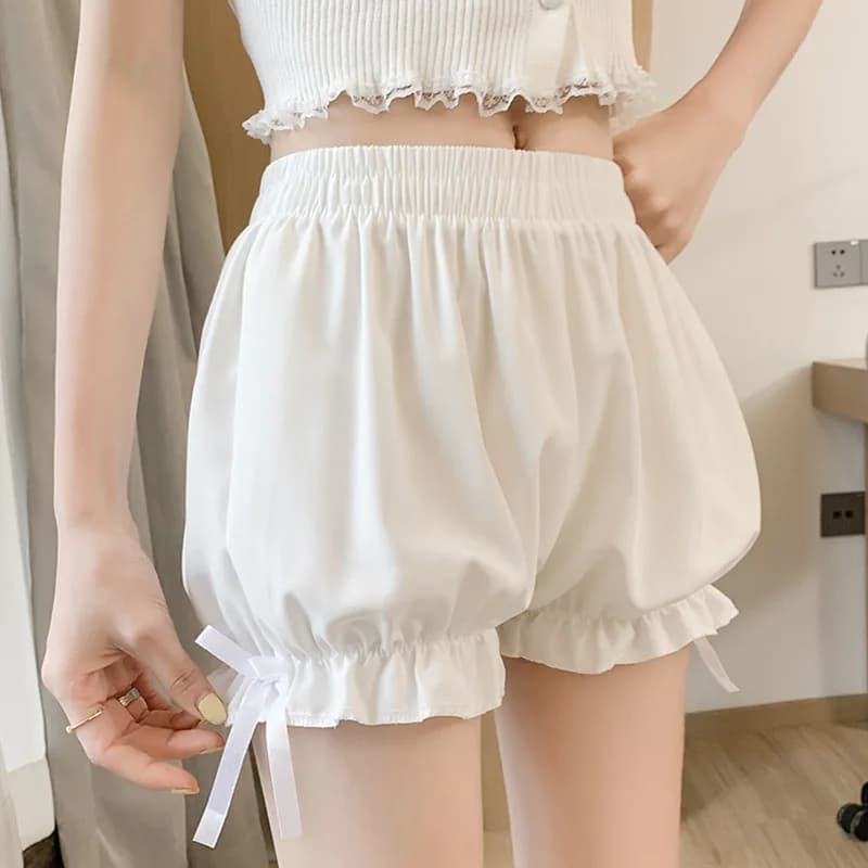 Pantaloncini di sicurezza da donna estivi sottili anti-trasparenza stile JK Lolita, leggings a zucca, pantaloncini larghi da indossare sotto la gonna