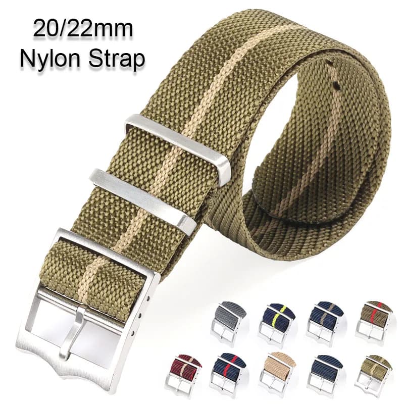 Soft Nylon Strap 20mm 22mm Watch Band for Samsung Watch 4 5 3 Bracelet Canvas Wristband for Seiko Universal Washable Watchbands
