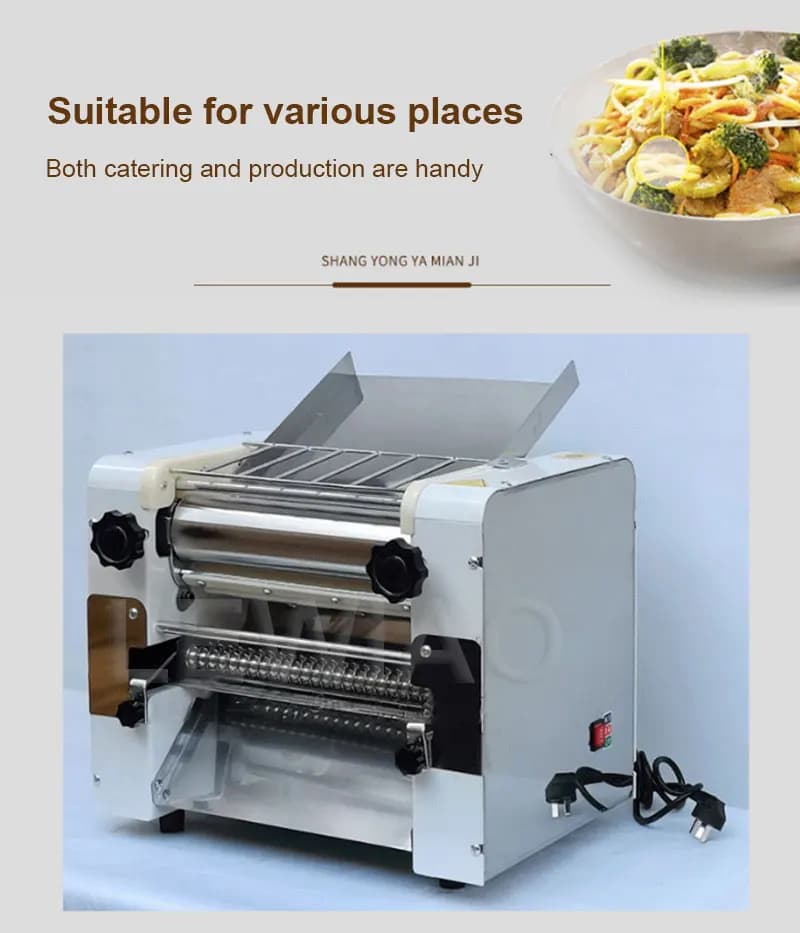Macchina per tagliare la pasta professionale per noodle Macchina per gnocchi elettrici per wonton Sfogliatrice per pasta da tavolo