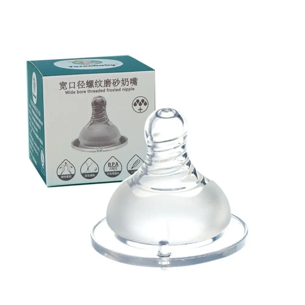 Capezzoli per biberon in silicone anticolico senza BPA Capezzoli per biberon in silicone simile al seno per uso alimentare Bottiglie a flusso medio Forniture per tettarelle