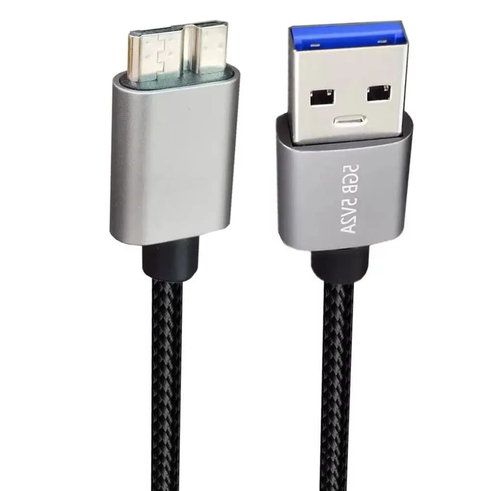 Cavo da USB C a Micro B Cavo da disco rigido esterno per dati veloci da 10 Gbps per SSD HDD PC MacBook Pro Toshiba Canvio 0,5 m 3 m