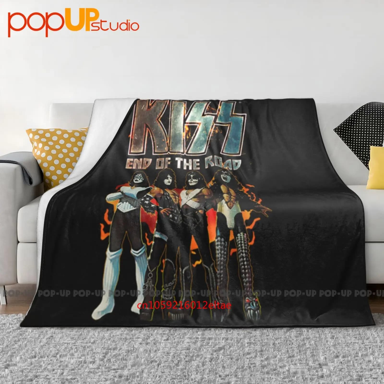 The Final Tour Band Kiss End Of The Road World 2019 Coperta ultra morbida trapunta invernale Copridivano Copriletto