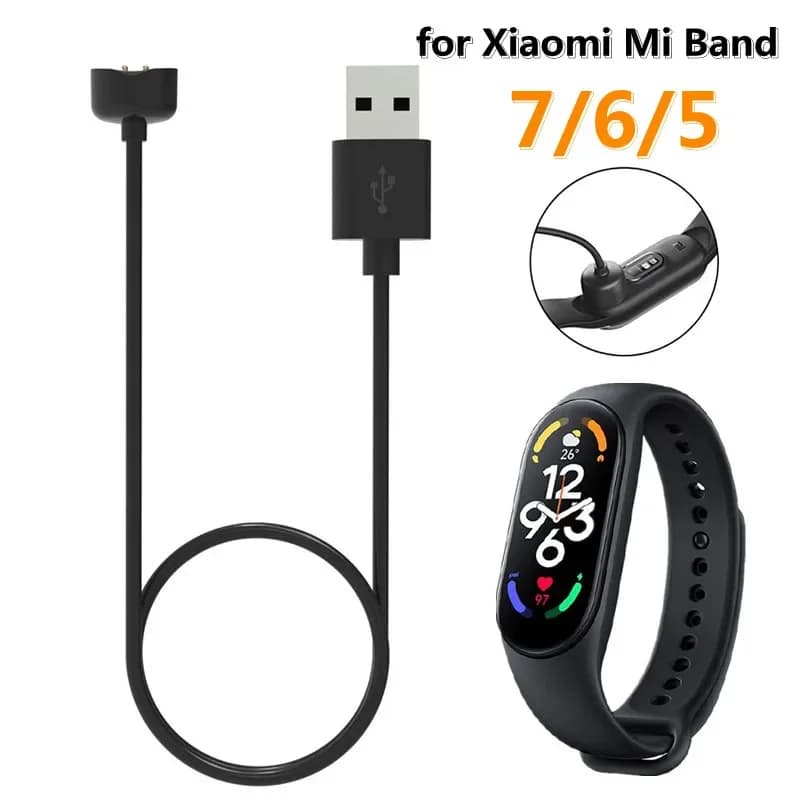 USB Magnetic Charging Cable for Xiaomi Mi Band 7 6 5 Charger Wire Adapter for MiBand 7/6/5 Smartwatch Fast Charger Dock
