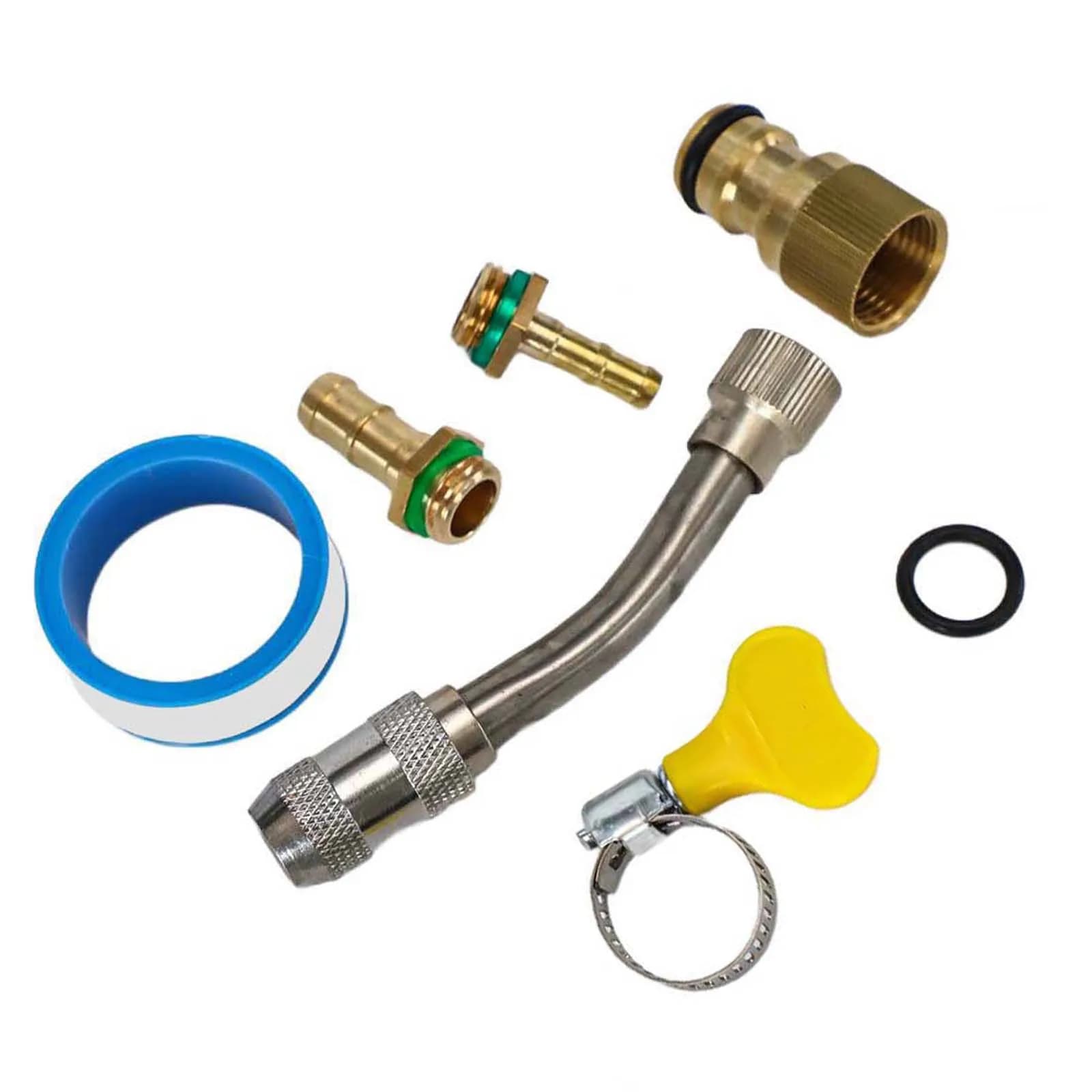 44 inch stainless steel spray launches, compatible with standard garden hoses, for greater practicality in gardens