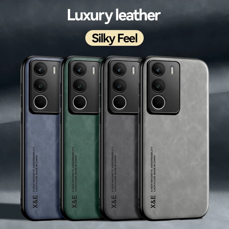 Luxury Leather Case for Realme C71 Car Magnetic Case Phone Case for Realme C75 4G C53 Fundas