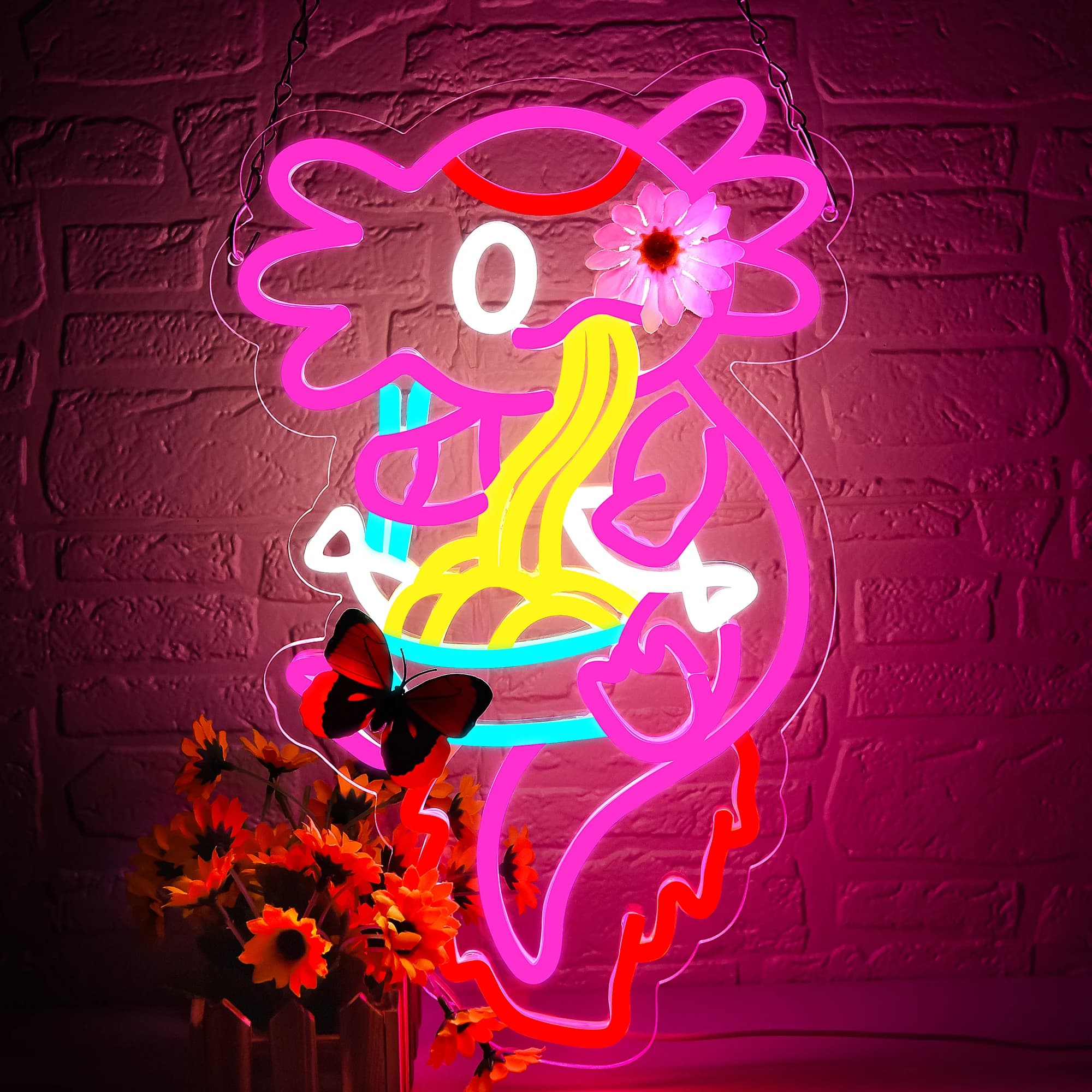 Insegne al Neon per Ramen, Decorazione da Parete, Luci LED per Negozi di Ramen, Insegna al Neon per Ristoranti, Regalo di Compleanno